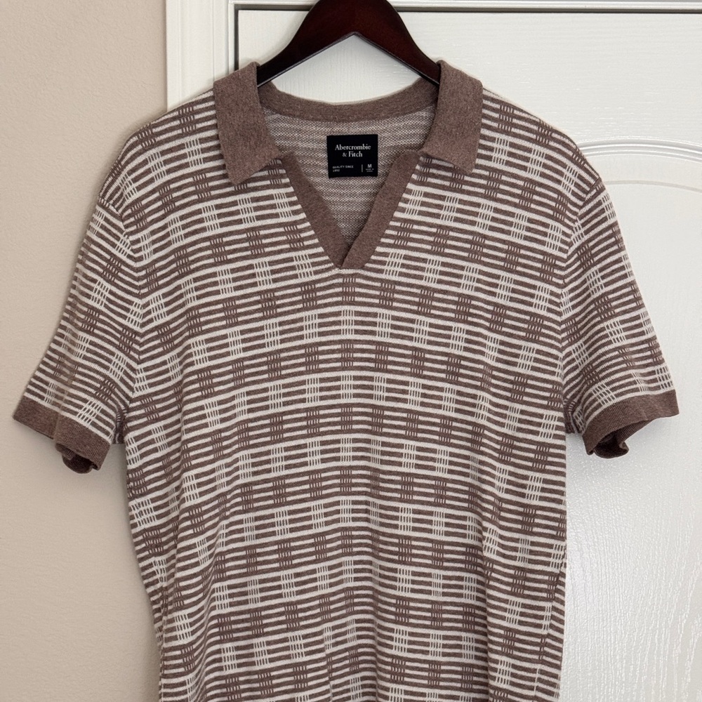 Abercrombie & Fitch Knit Polo Patterned Shirt Polo